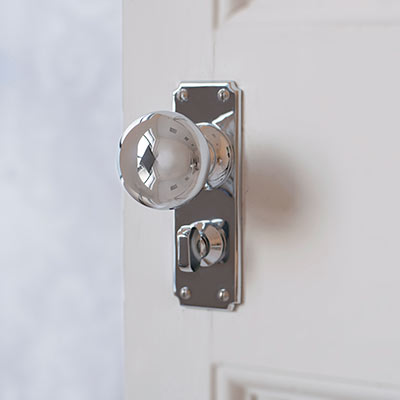 Holkham Door Knob, Ilkley Privacy Plate