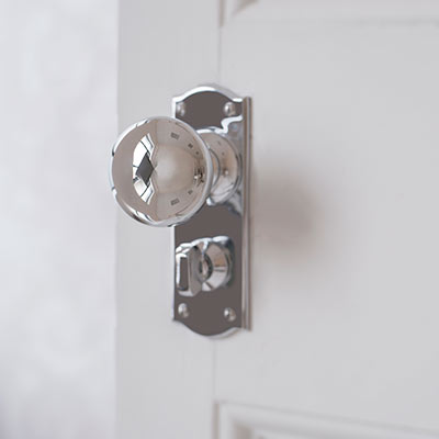 Holkham Door Knob, Nowton Privacy Plate