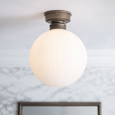Holborn Opal Flush Fitting Ceiling Light
