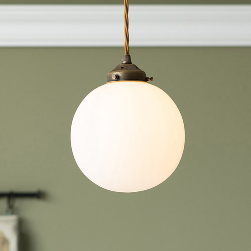 Compton Opal Glass Pendant Light