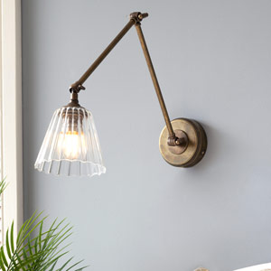 Newton Fluted Articulated Wall Light