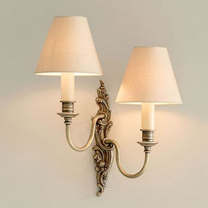 Left Handed Double Rococo Wall Light 