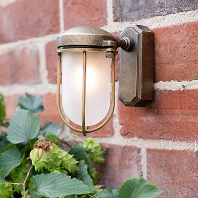 Clipper Light with Frosted Glass