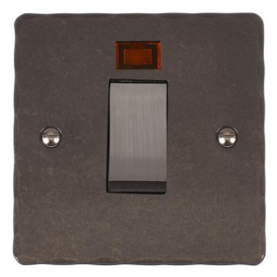 45amp Cooker Switch Steel Hammered