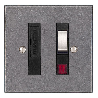 Fused Steel Switch Black Insert Bevelled