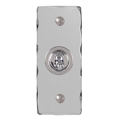 1 Gang Chrome Dolly Architrave Nickel Hammered