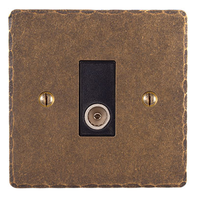 TV Co-axial Hammered Plate 