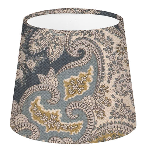 13cm French Drum Shade in Duck Egg and Indigo Norwood