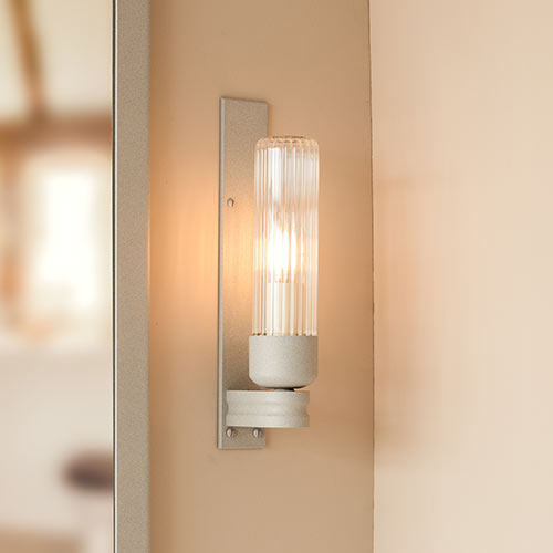 Raydon Fluted Wall Light in Stone