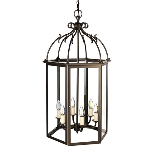 Medium Charlecote Lantern in Bronze Metallic