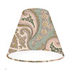 15cm Pendant Empire Shade in Green and Gold Norwood