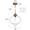 Ava Fine Fluted Pendant Light in Antiqued Brass