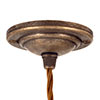 Ava Fine Fluted Pendant Light in Antiqued Brass