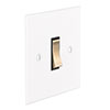 1 Gang Brass Grid Switch in Primed Paintable, Bevelled