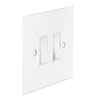 2 Gang White Grid Switch in Primed Paintable, Bevelled