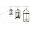 Medium Charlecote Lantern in Bronze Metallic