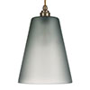 Evesham Smoked Pendant Light (ES) in Antiqued Brass