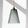 Evesham Smoked Pendant Light (ES) in Antiqued Brass