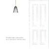Evesham Smoked Pendant Light (ES) in Antiqued Brass