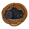 2 Gang Braided 2m Extension Lead in Bronze
