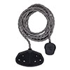 2 Gang Braided 2m Extension Lead in Dark Grey