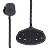2 Gang Braided 2m Extension Lead in Midnight Blue