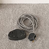 2 Gang Braided 3m Extension Lead in Dark Grey