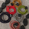 2 Gang Braided 3m Extension Lead in Dark Grey