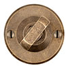Ellwood Privacy Lock in Antiqued Brass