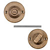 Ellwood Privacy Lock in Antiqued Brass