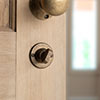 Ellwood Privacy Lock in Antiqued Brass