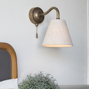 Carrick Pull Cord Wall Light (Down)