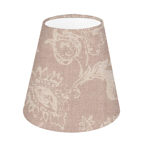 Tapered Candle Clip Shade in Dusky Pink Cavendish 