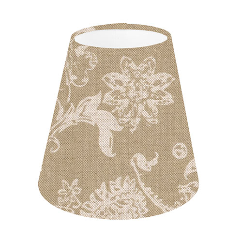 Tapered Candle Clip Shade in Gold Cavendish