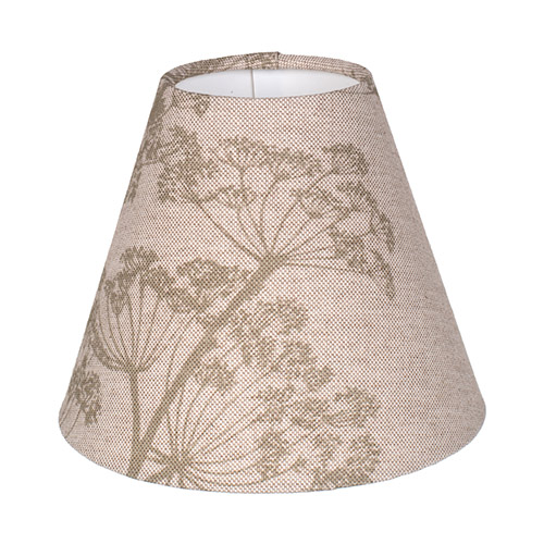 Empire Candle Clip Shade in Soft Green Cow Parsley, Reversed