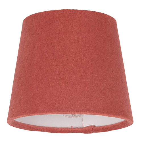 13cm Pendant French Drum Shade in Burnt Orange Hunstanton Velvet