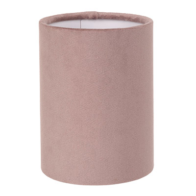 Cylinder Candle Clip Shade in Dusky Pink Hunstanton Velvet
