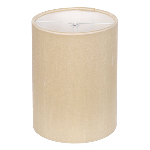 Cylinder Candle Shade in Buttermilk Silk