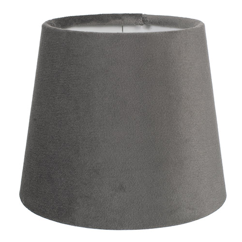 French Drum Candle Shade in Mole Hunstanton Velvet