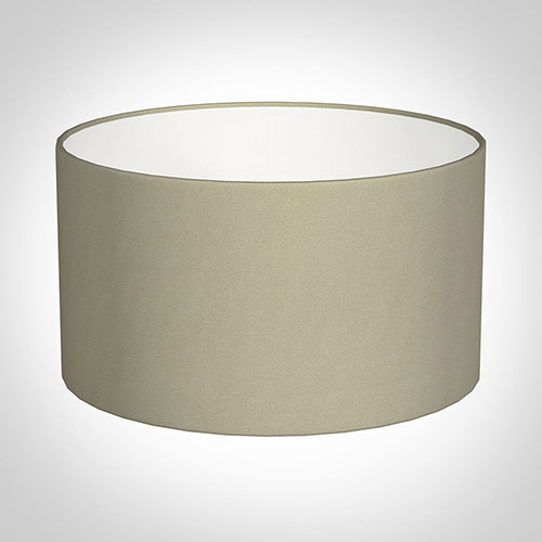25cm Wide Cylinder Shade in Pale Smoke Satin