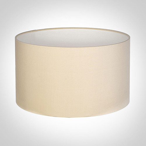 25cm Wide Cylinder Shade in Buttermilk Silk