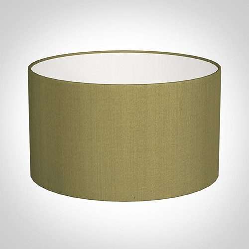35cm Wide Cylinder Shade in Antique Gold Silk