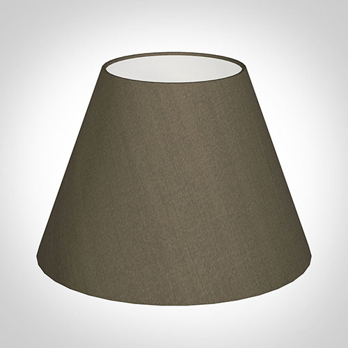 35cm Empire Shade in Bronze Brown Silk