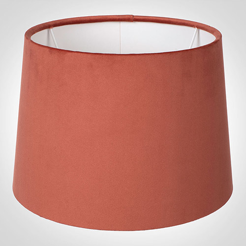 30cm Pendant Medium French Drum in Burnt Orange Hunstanton Velvet