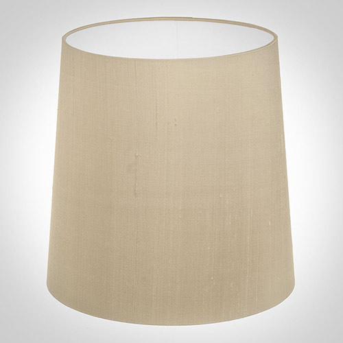 25cm Narrow French Drum Shade in Royal Oyster Silk