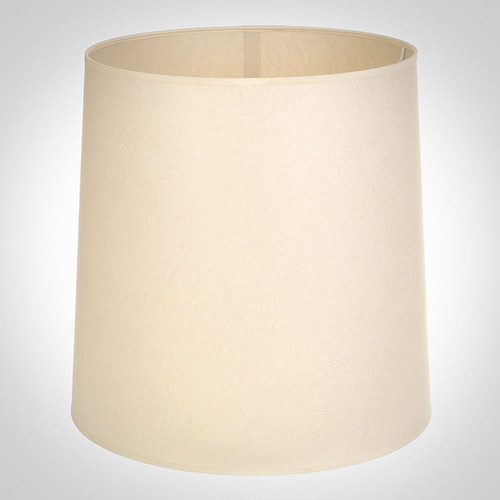 40cm Narrow French Drum Shade in Parchment withCream Trim
