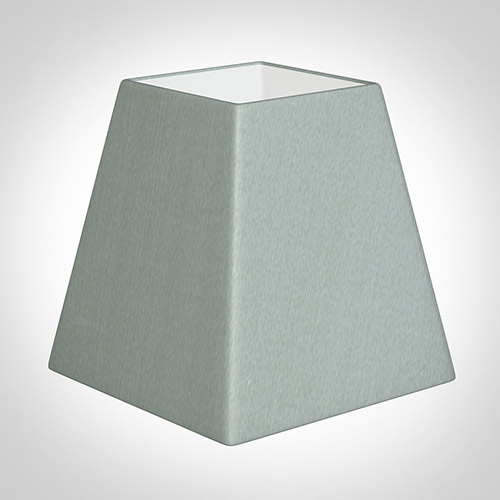 15cm Sloped Square Shade in French Grey Silk