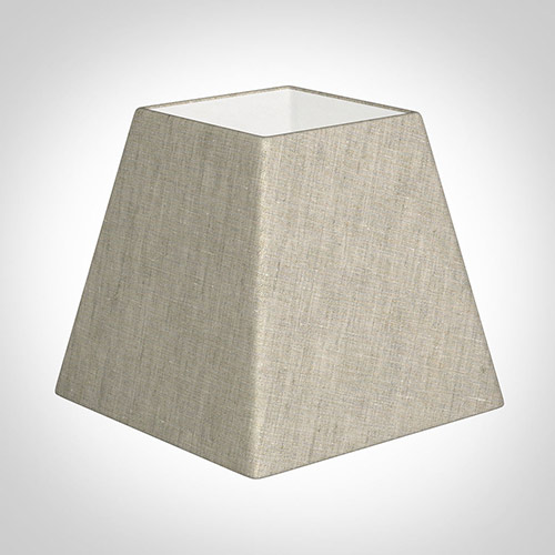 30cm Sloped Square Shade in Natural Isabelle Linen
