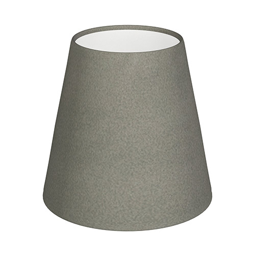 Tapered Candle Shade in Pewter Satin