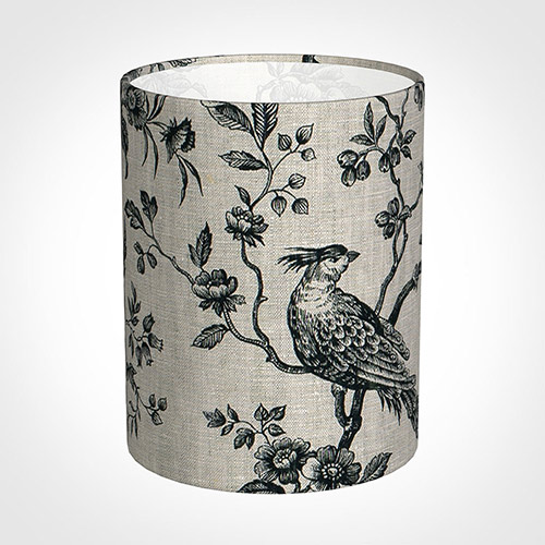 16cm Medium Cylinder Shade in Black Isabelle